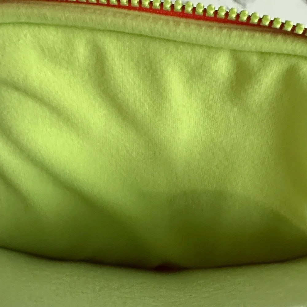 Heyday Coral Orange and Lime Puffy Laptop/Tablet Sleeve Up to 12.9